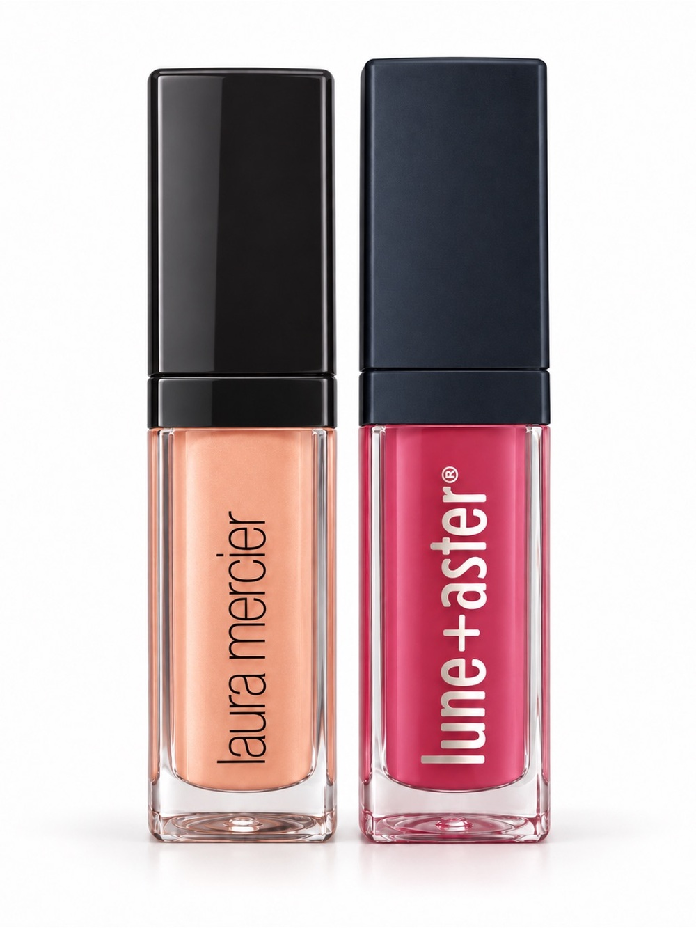 Laura Mercier Peach Liquid Lip Color & Lime+Sasier Pink Duo set of two